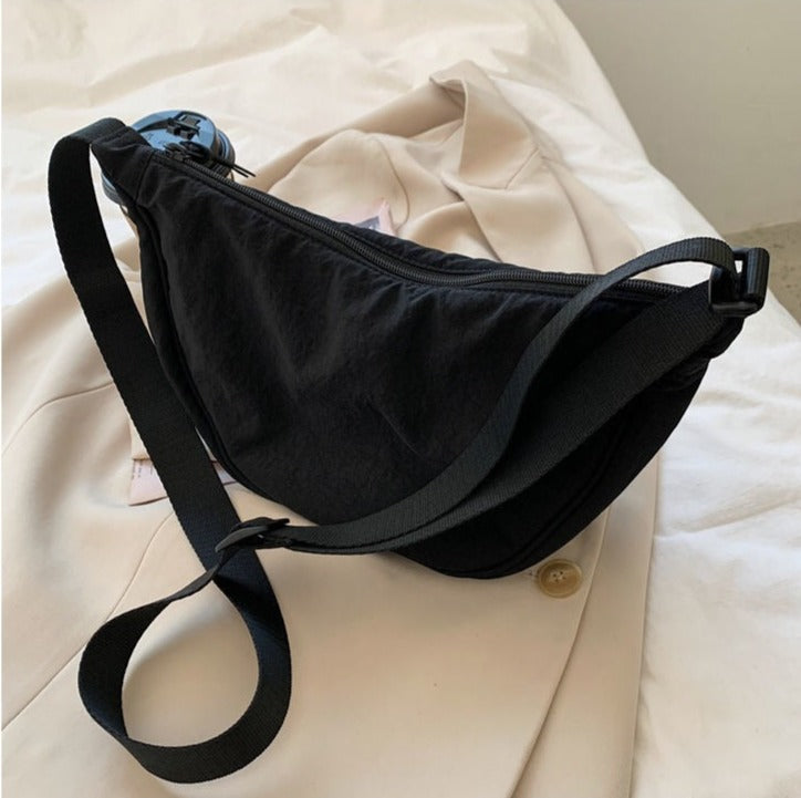 Always Ready To Go Canvas Shoulder Bags Kawaii Side