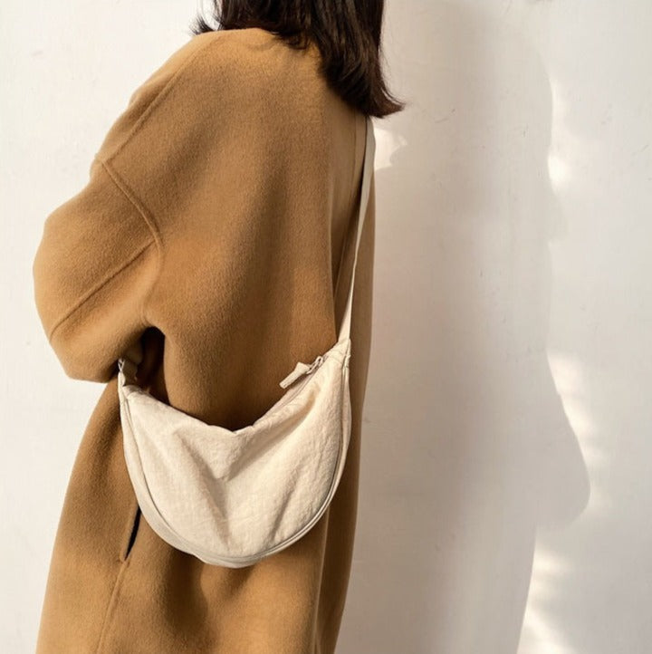 Always Ready To Go Canvas Shoulder Bags Kawaii Side