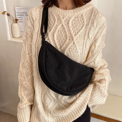 Always Ready To Go Canvas Shoulder Bags Kawaii Side