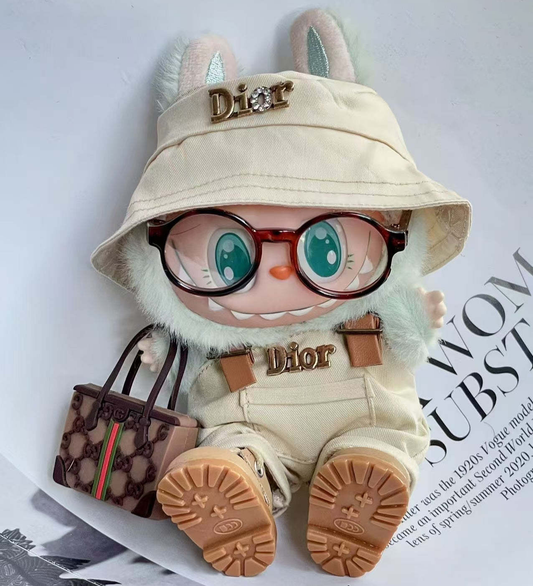 Dior - Inspired Labubu Casual Overalls  - (Labubu Not Included)