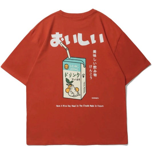 Juice Carton T-Shirt Kawaii Side