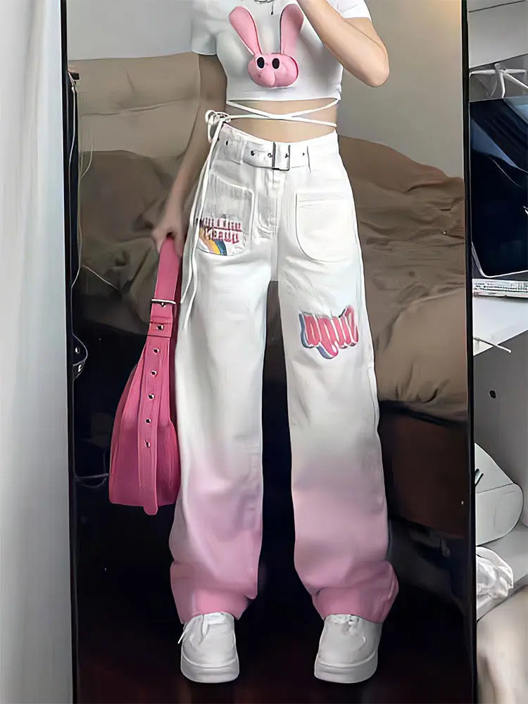 Retro Street Jeans Kawaii Side