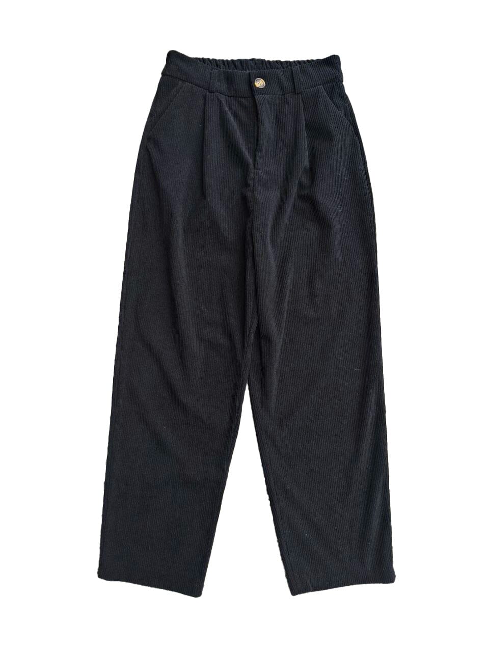Retro Corduroy Straight Leg Pants Kawaii Side