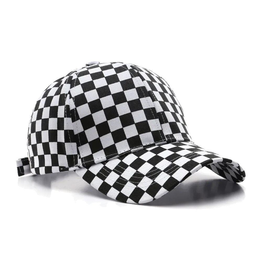 Checkerboard Cap Kawaii Side