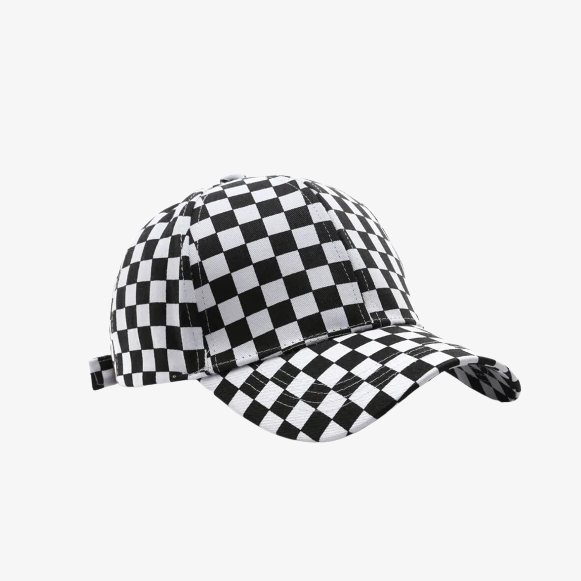Checkerboard Cap Kawaii Side