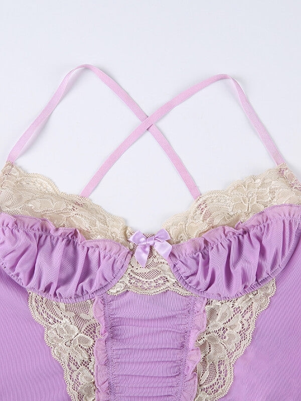 Aesthetic floral camisole Kawaii Side