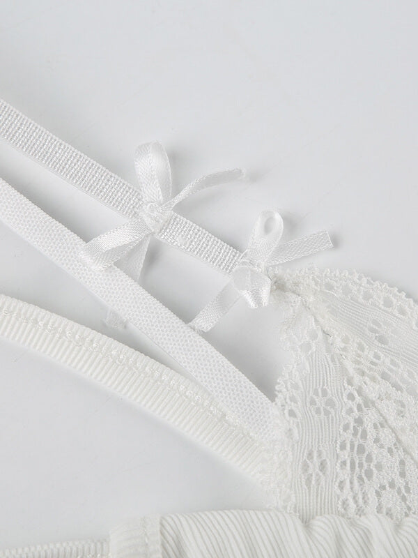 Delilah lace trimmed fake two-piece camisole Kawaii Side