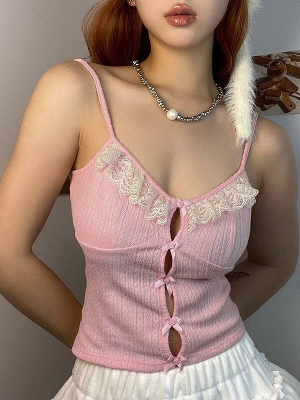 Melanie sweet bows camisole Kawaii Side