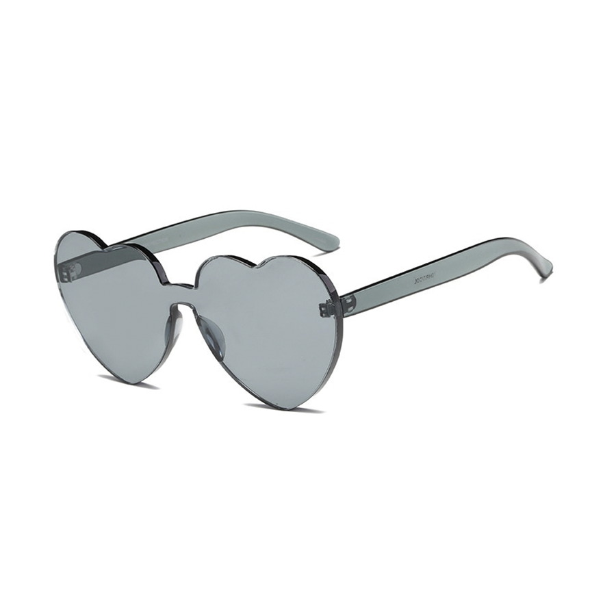 Oversize Heart Shaped Sunglasses Kawaii Side