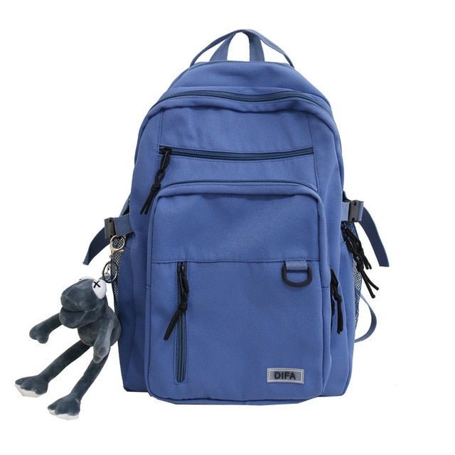 Double-Deck Waterproof School Backpack Kawaii Side