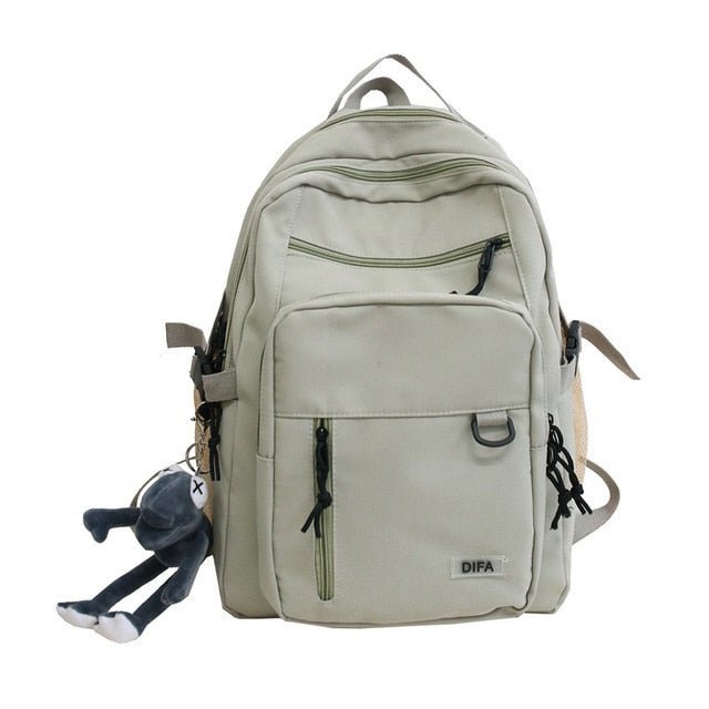 Double-Deck Waterproof School Backpack Kawaii Side