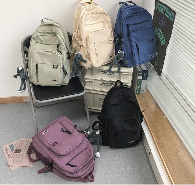Double-Deck Waterproof School Backpack Kawaii Side