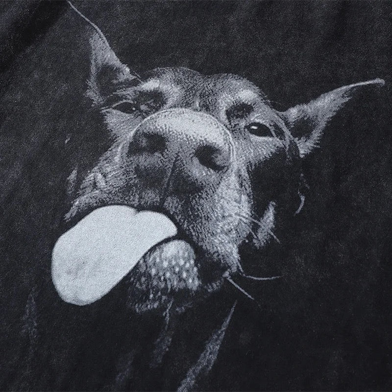 Hungry Dobermann T-Shirt Kawaii Side