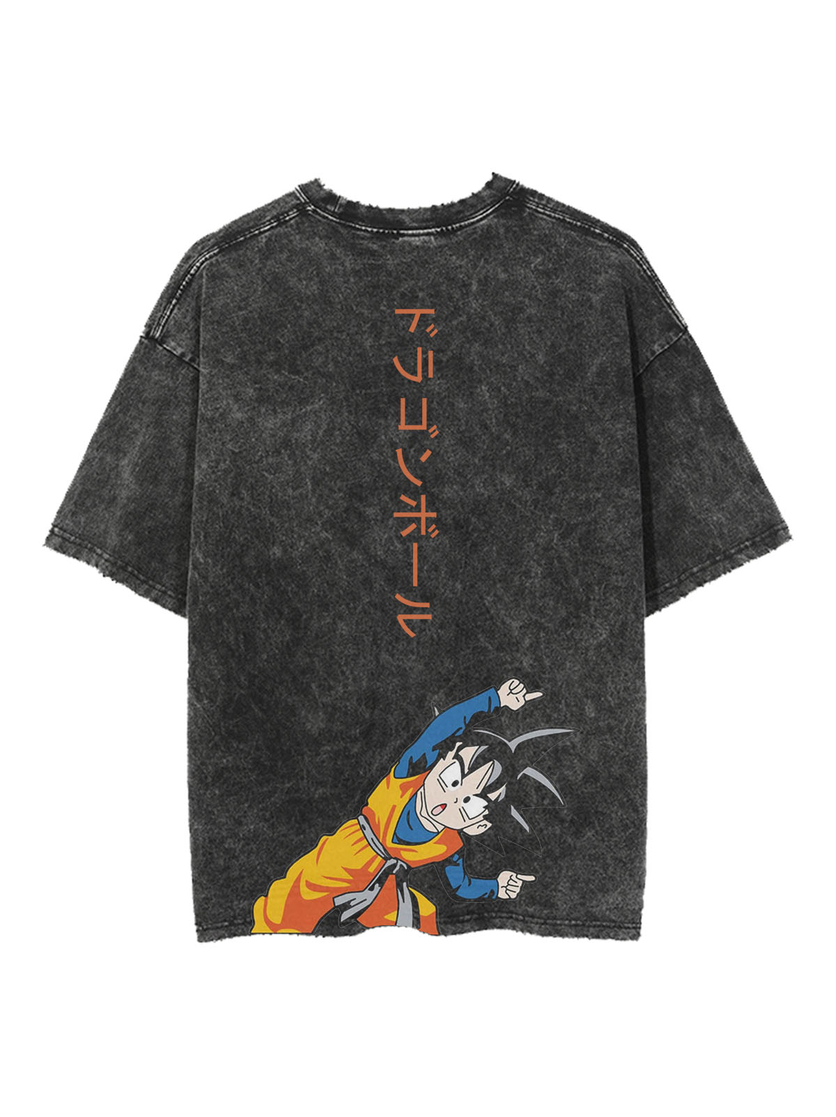Trunks X Goten Fusion Vintage Oversize Tee Kawaii Side