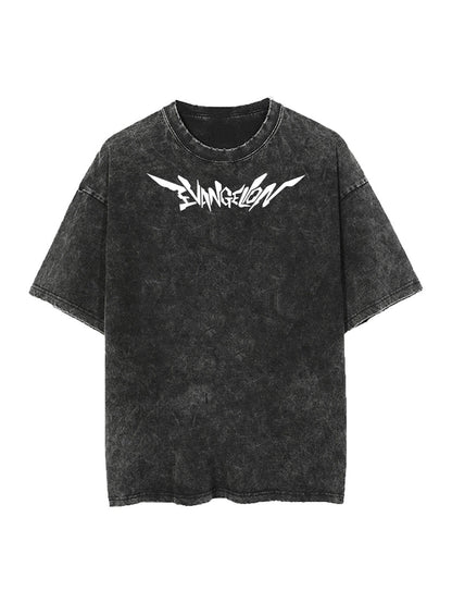 2-SIDED EVANGELION VINTAGE OVERSIZE TEE Kawaii Side