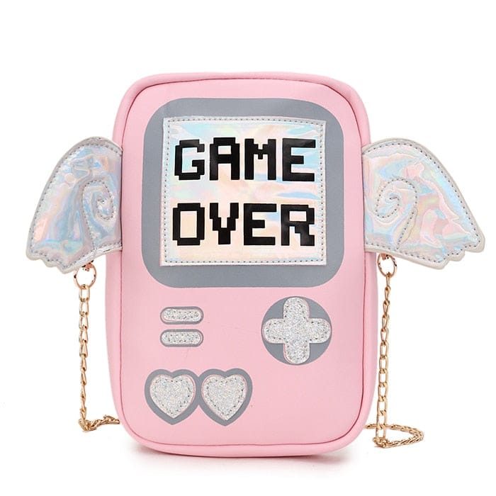 Game Over Crossbody Wings Bag Kawaii Side