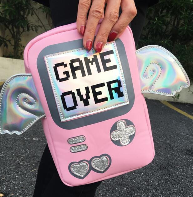 Game Over Crossbody Wings Bag Kawaii Side