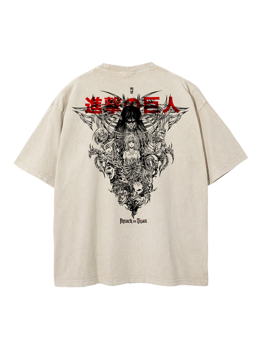 AoT 'Freedom' 2-Sided Vintage Tee Kawaii Side