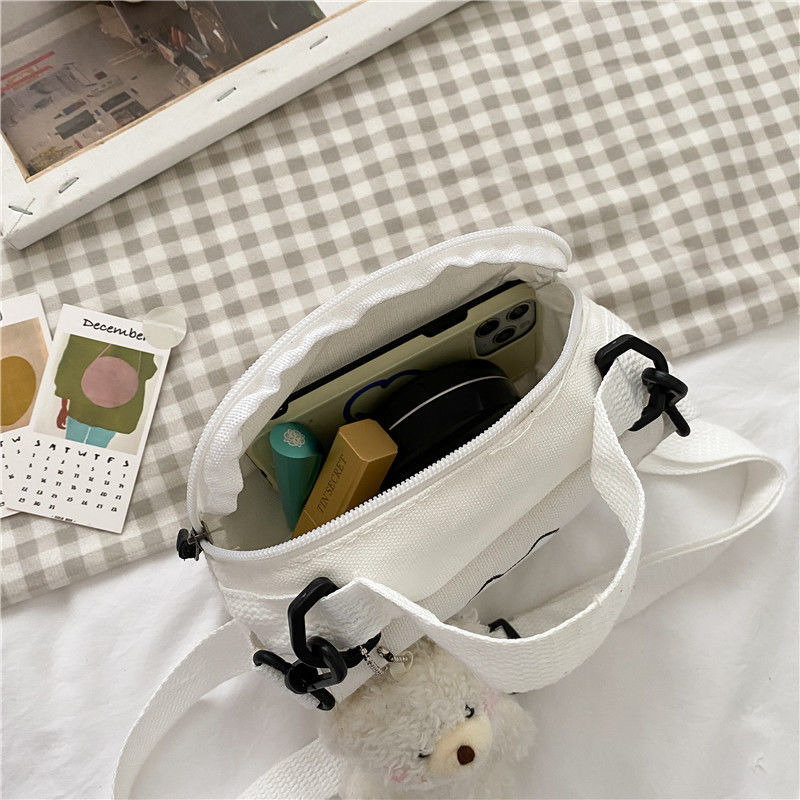 Kawaii Fresh Canvas Shoulder Bag Kawaii Side
