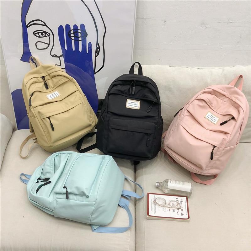 Korean Style Waterproof Backpack Kawaii Side
