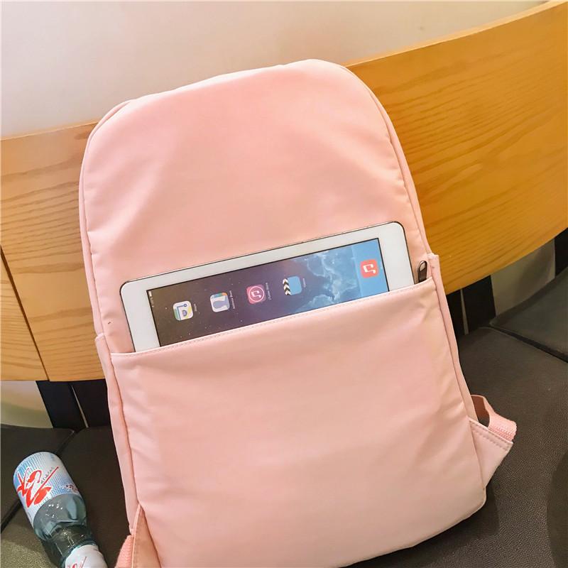 Korean Style Waterproof Backpack Kawaii Side