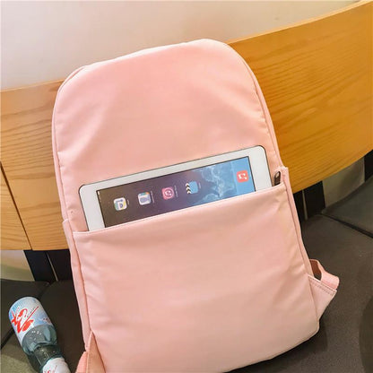 Korean Style Waterproof Backpack Kawaii Side