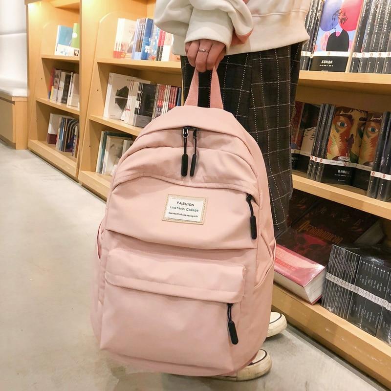 Korean Style Waterproof Backpack Kawaii Side