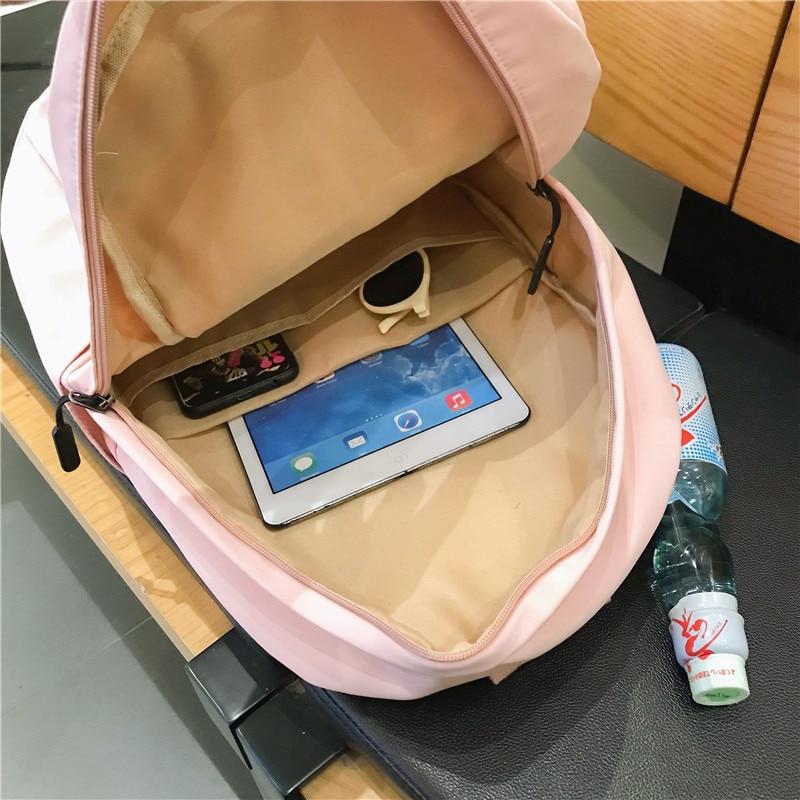 Korean Style Waterproof Backpack Kawaii Side