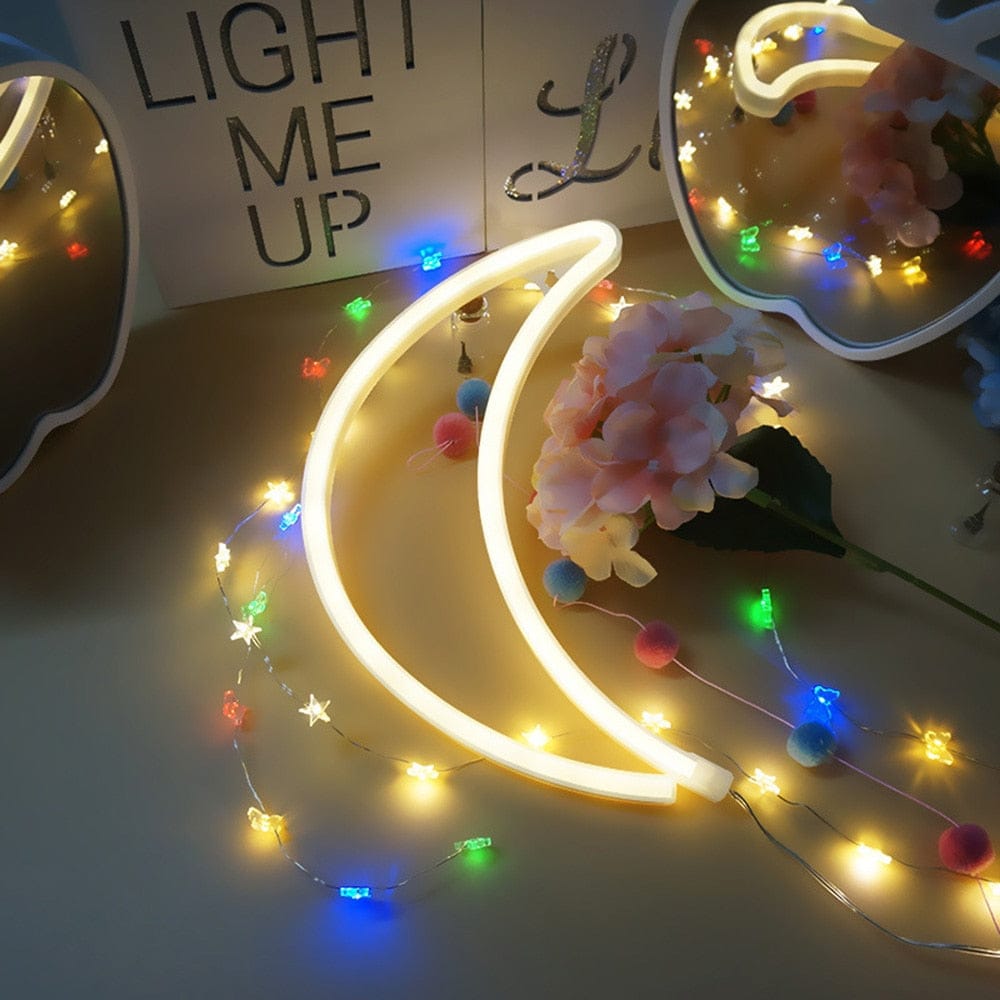 LED Neon Sign Lights Kawaii Side