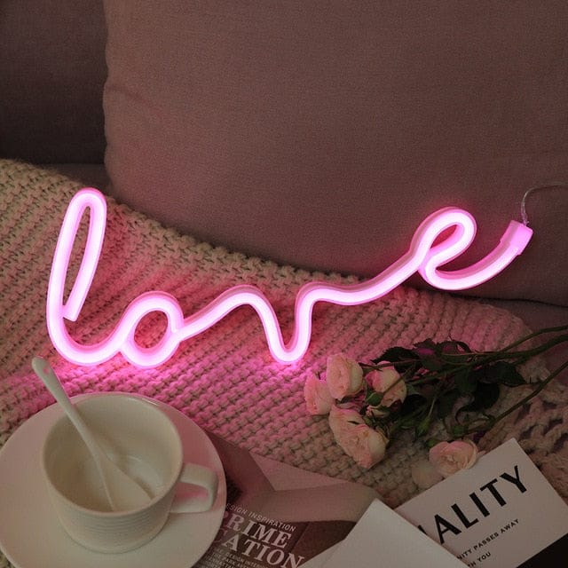 LED Neon Sign Lights Kawaii Side