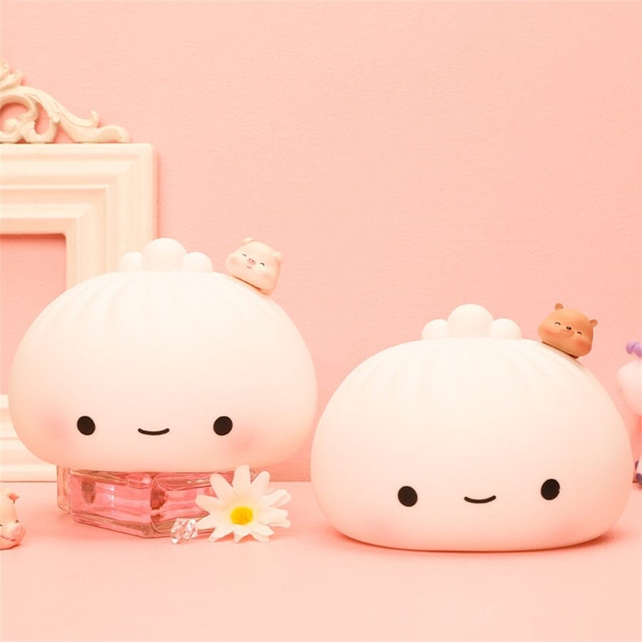 Kawaii Bread LED Light Soft Silicone Touch Sensitive Kawaii Side