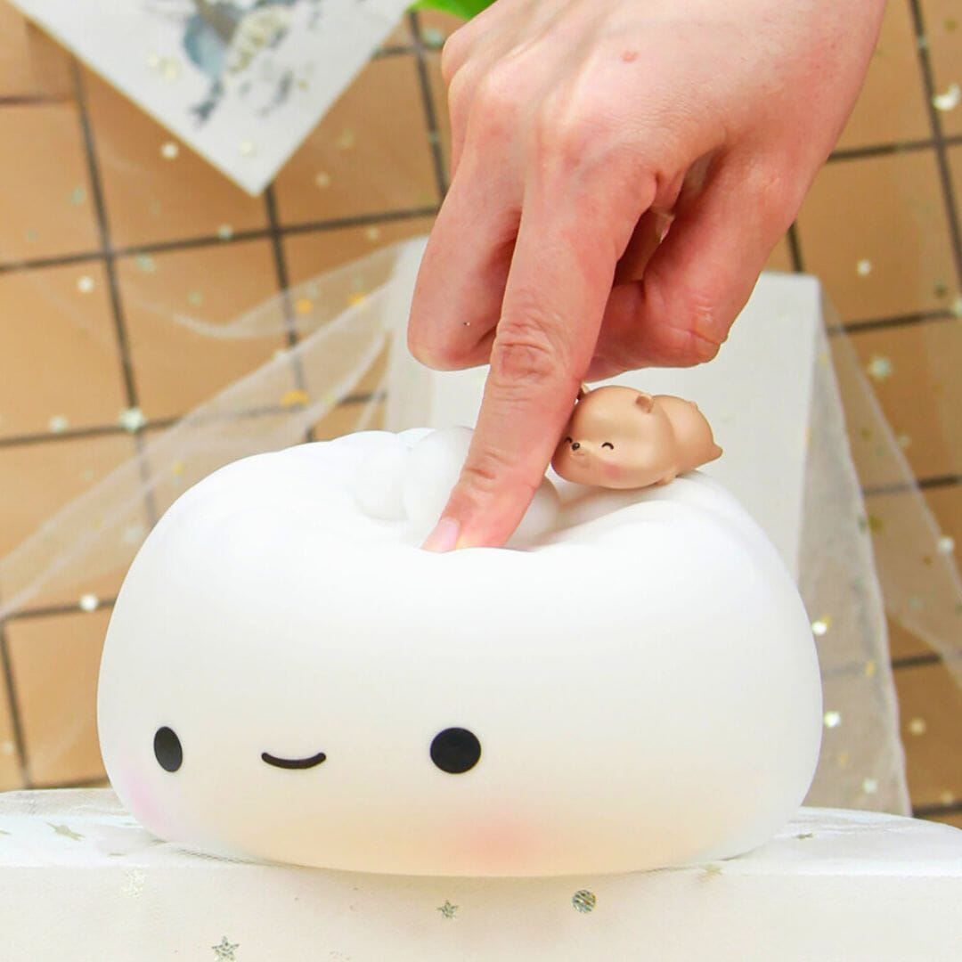 Kawaii Bread LED Light Soft Silicone Touch Sensitive Kawaii Side