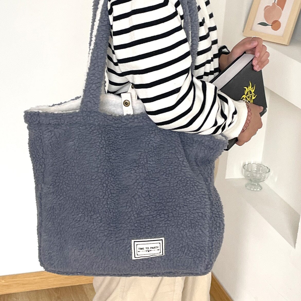 Cute Reversible Tote Bags Kawaii Side