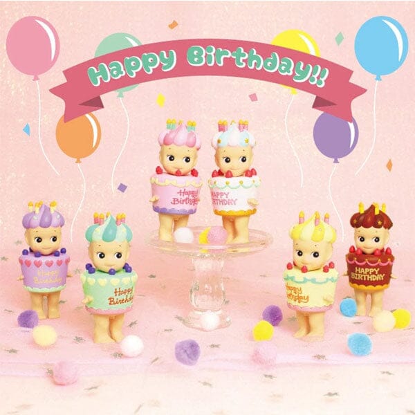 Sonny Angel Collectable Mini Cherub Figurines Happy Birthday Gift Series Blind Box