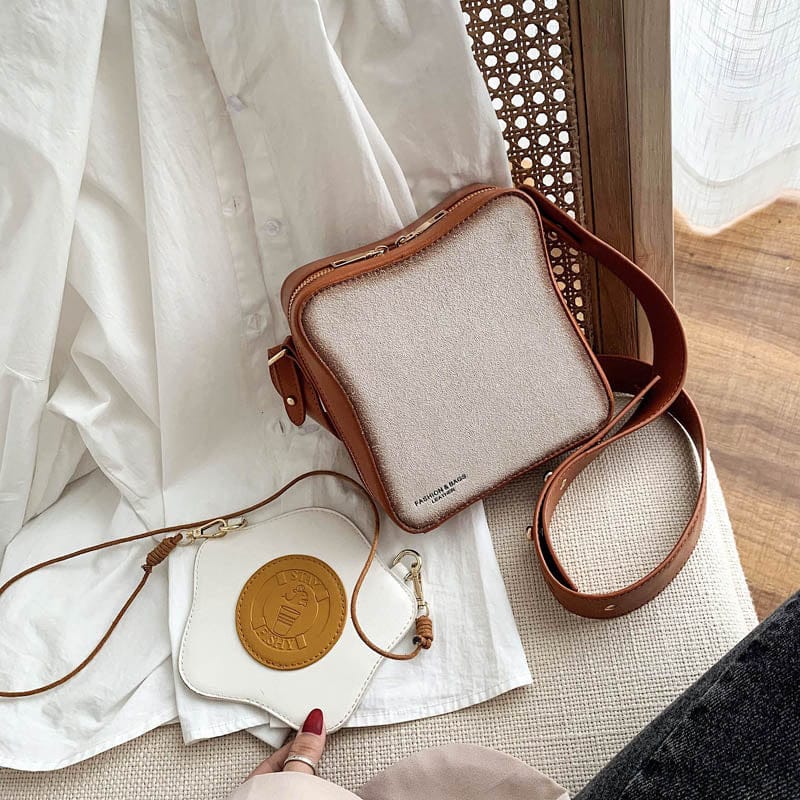 Toast PU Leather Crossbody Bag Kawaii Side