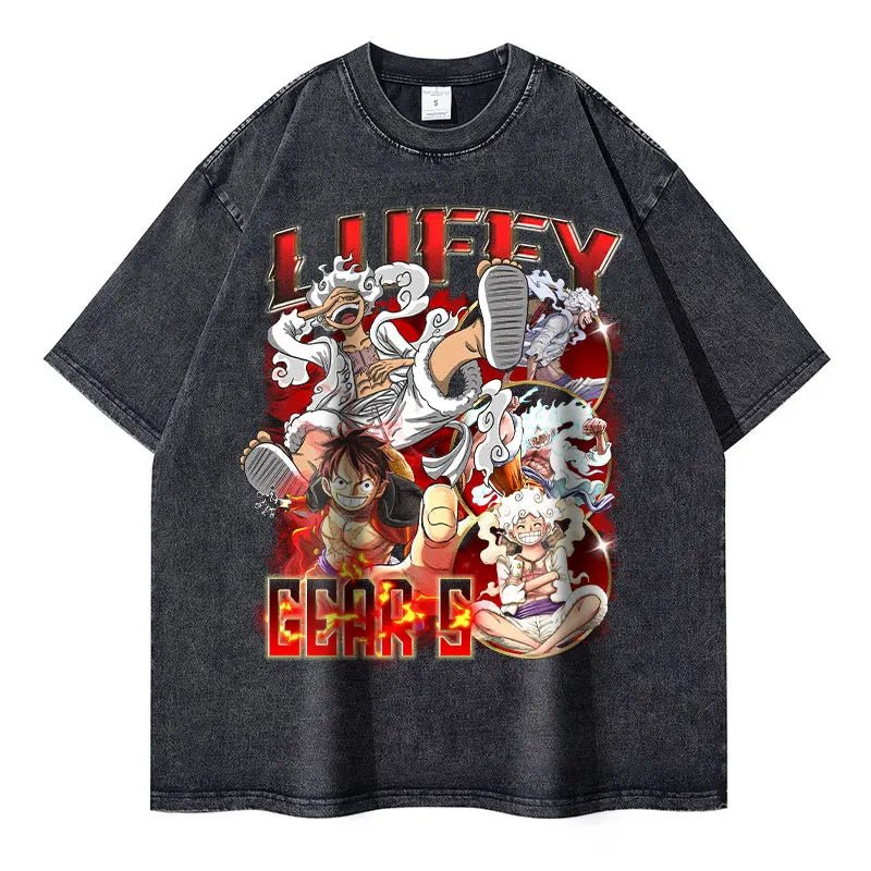 Anime Streetwear Vintage T-shirts - Kawaii Side