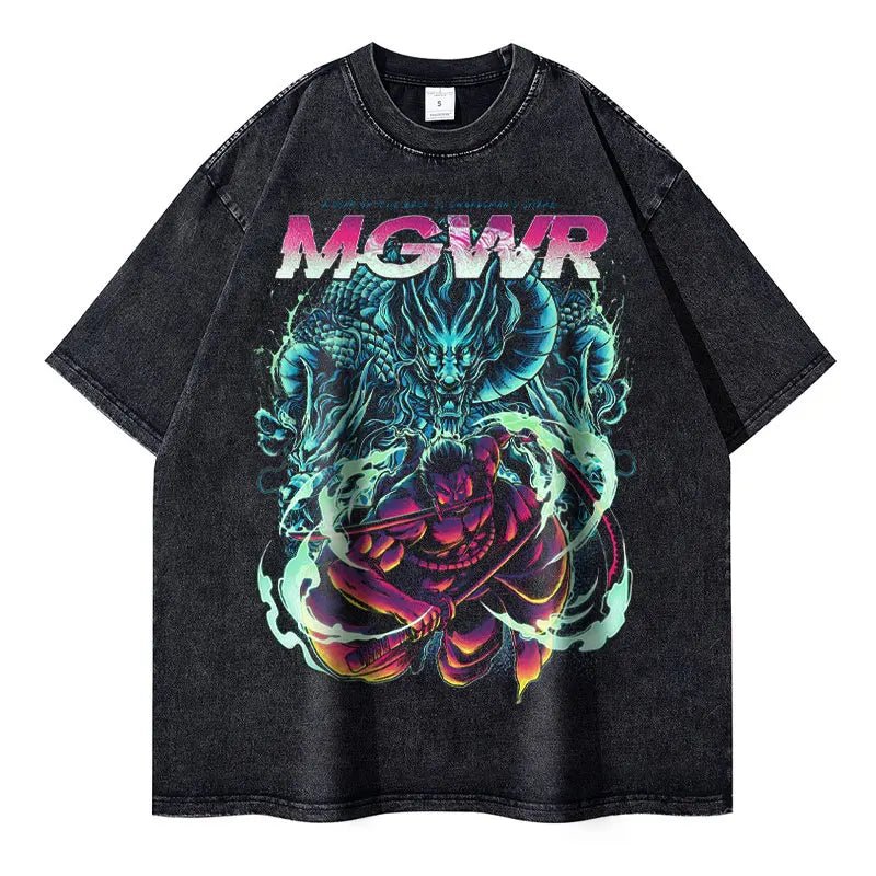 Anime Streetwear Vintage T-shirts - Kawaii Side