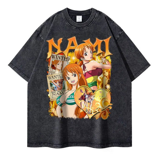 Anime Streetwear Vintage T-shirts - Kawaii Side