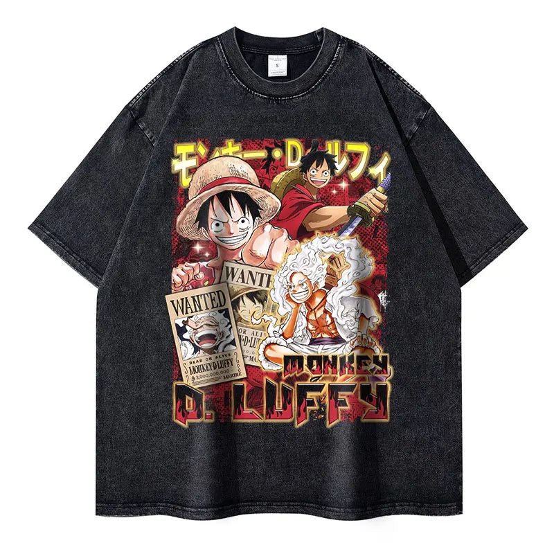 Anime Streetwear Vintage T-shirts - Kawaii Side