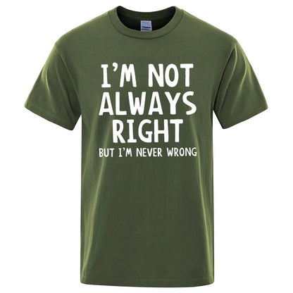 I'm Not Always Right T-Shirt - Kawaii Side